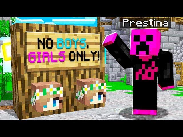 I Went UNDERCOVER on a GIRLS ONLY Minecraft Server...