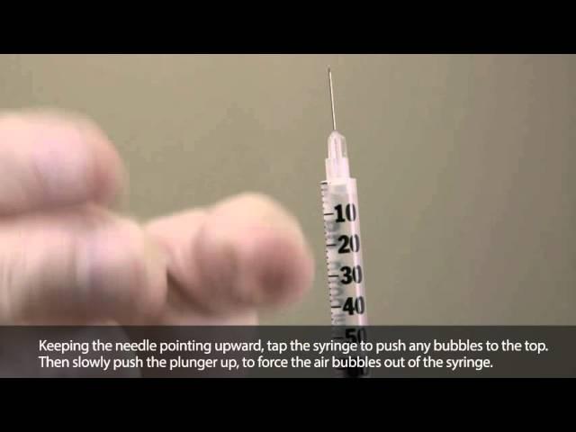 How to draw up and give yourself a subcutaneous injection