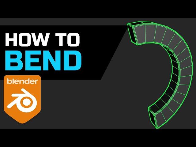 How to bend in Blender 2.8 +