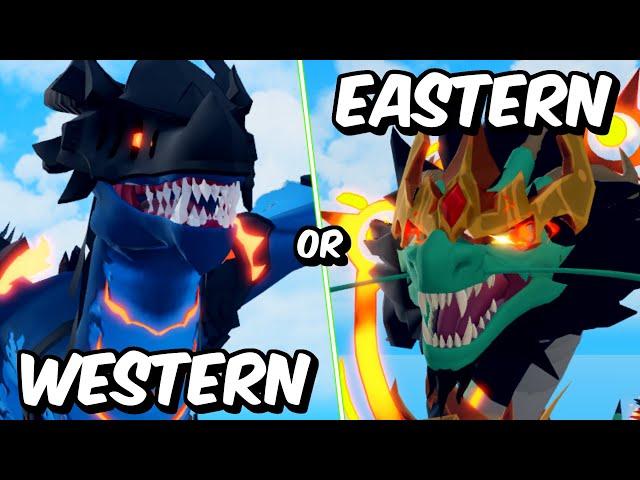 Is WESTERN Or EASTERN Dragon Better in Blox Fruits?! (Which YOU Should Choose!)