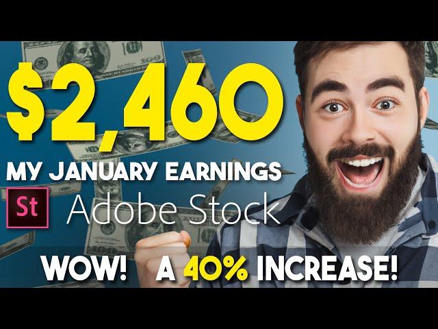 $2,460 Last Month - My Adobe Stock Earnings Report (plus Shutterstock & Storyblocks) #adobestock #ai