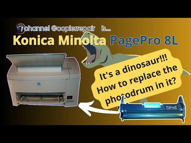 Konica Minolta PagePro 8L.How to replace the photoconductor.