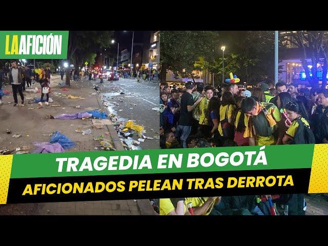 Aficionados en Bogotá pelean tras derrota de Colombia en final de la Copa América