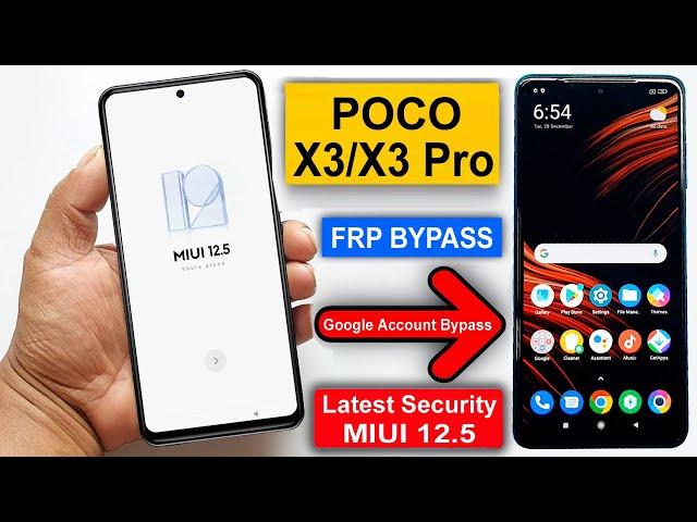 Poco X3 / X3 Pro Miui 12.5 Frp Bypass | Poco X3 / X3 Pro Bypass Google Account Lock | Frp Unlock 