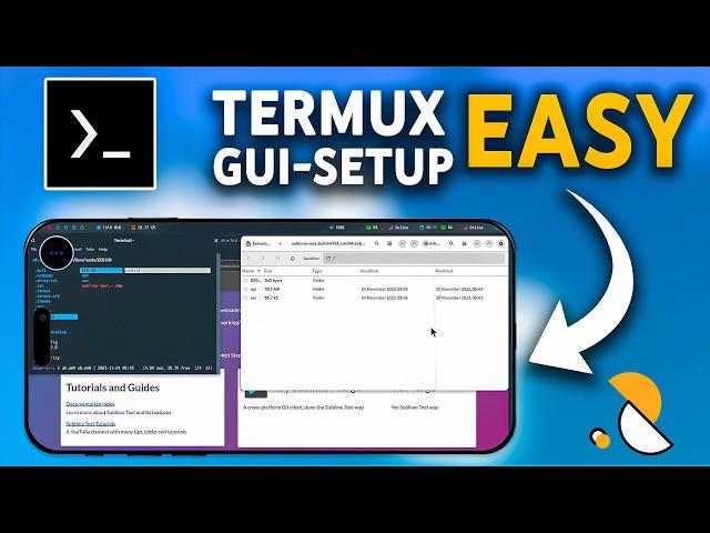 Easiest Way to Install GUI on Termux | 2024 | Termux Graphical User Interface