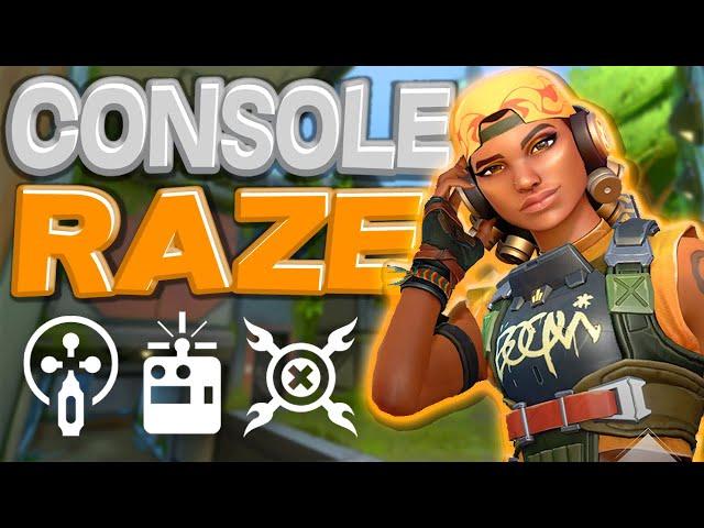 The Ultimate Valorant Console Raze Guide... (Double Satchel Movement)