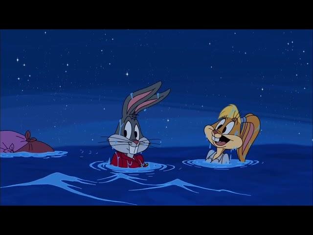 Looney Tunes: Rabbits Run: Falls Out Of The Plane/Into The Water Scene Full (HD)