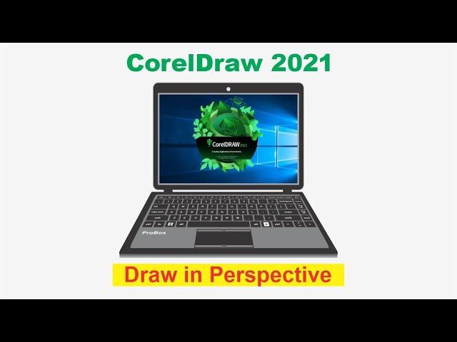 CorelDRaw 2021 - Draw in Perspective (One Point Plan)