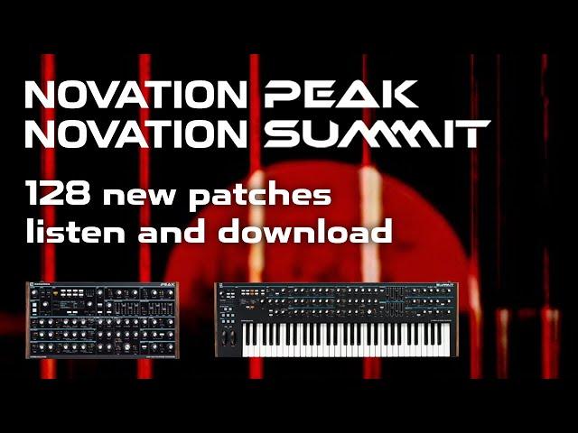 Novation Peak / Summit Patches - Boards of Canada, Tame Impala etc.