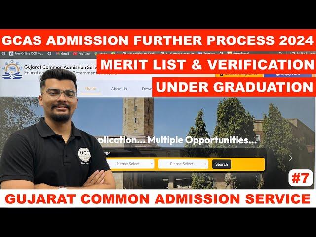 Extended Dates For Under Graduation Admission 2024 | GCAS | Gujarat Common Admission Services