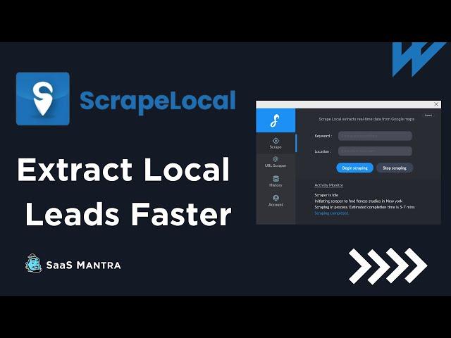 Scrape Local | SaaS Mantra | Lifetime deal