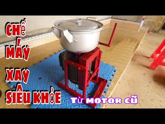 Cách chế máy xay thịt xay cá siêu khỏe từ motor cũ #14 | Mẹo Vặt TV