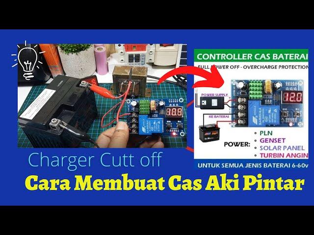 How to make a simple automatic smart battery full charger | XH-M604 Battery Charger Cut off