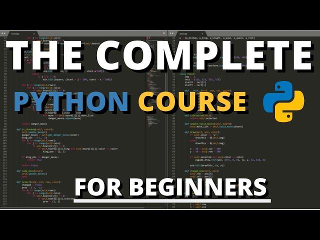 The Complete Python Course For Beginners