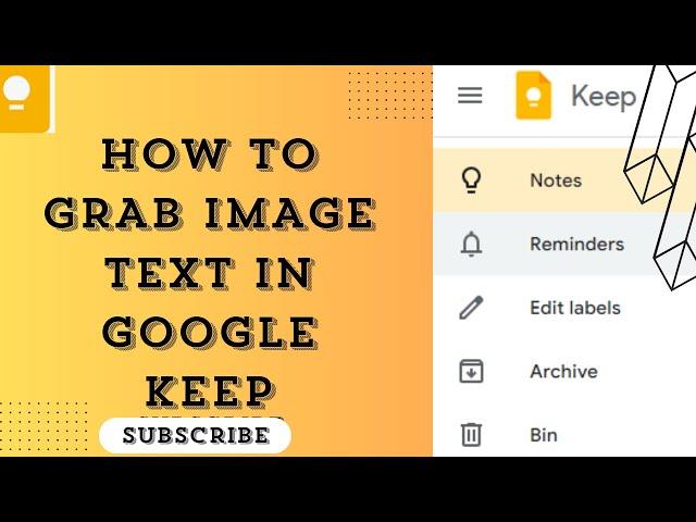 How To Grab Image Text In Google Keep