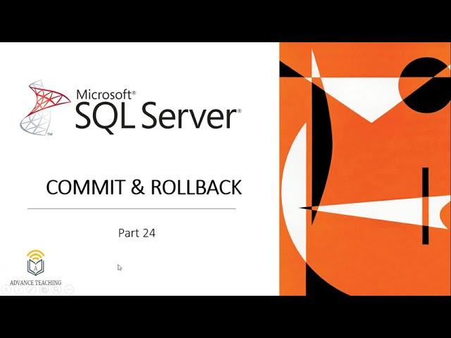 COMMIT & ROLLBACK Command in SQL Server in Urdu/Hindi