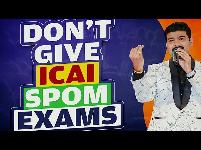 DONT GIVE ICAI SPOM EXAMS DIRECTLY..WATCH THIS VIDEO FIRST..MOCK TEST SPOM ALL SETS WEBUCATE.IN