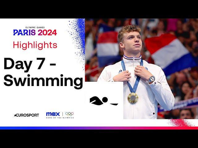 MARCHAND DOES IT AGAIN!  | Swimming Paris 2024 Day 7 Highlights | #Paris2024 #Olympics