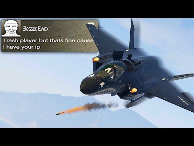 Trolling Tryhards Until They Rage Quit With The Stealth F-160 Raiju Jet (GTA Online)