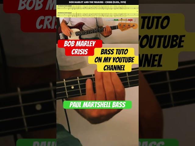 Bass Tuto - Bob Marley - Crisis