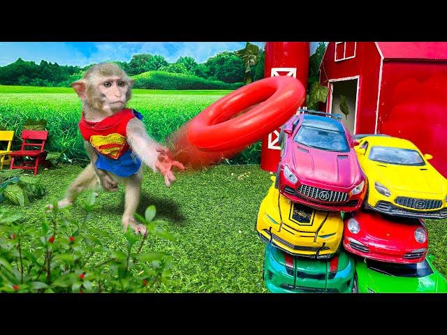 Smart BiBon was surprised CompilationTruk, JCB, TRACTOR, FIRE TRUCK Animal Islands