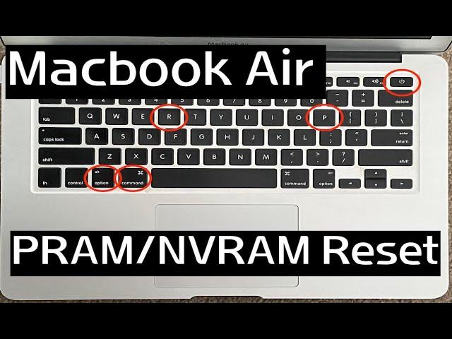 How To Reset Macbook Air PRAM / NVRAM | PRAM Reset