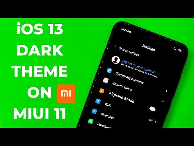 Official iOS 13 Dark Theme For Miui 11 | iOS 13 Dark Edition For Redmi Device