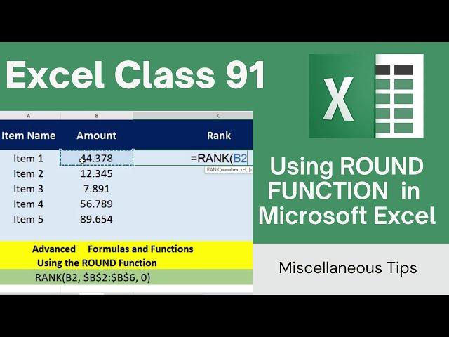 Mastering the ROUND Function in Excel: Simplifying Your Data