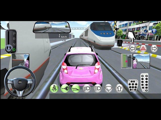 3D Driving clas Spark ikkita poyezdni orasida qolib ketdi. Android Gameplay