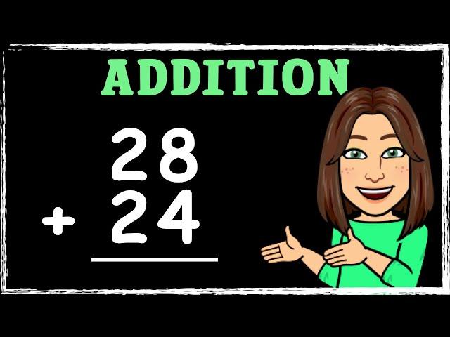 2-digit Add 2-digit | Column Addition | Maths with Mrs. B