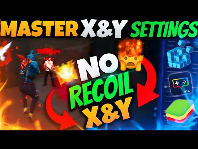 Best SECRET X And Y Sensitivity Settings For No Recoil X&Y Free Fire PC | Bluestacks 5 | Msi 5