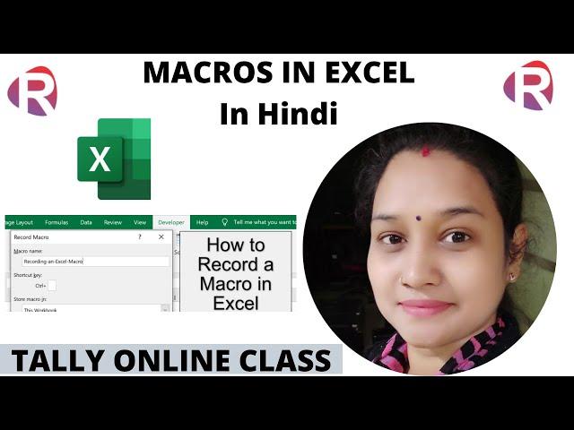 Macros in Ms-Excel||How to use macros in excel||Tally online class