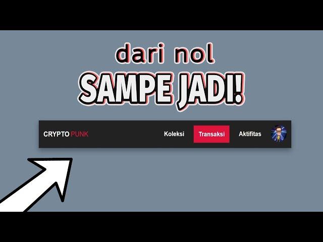 Tutorial Membuat Navigation Website HTML CSS Pemula