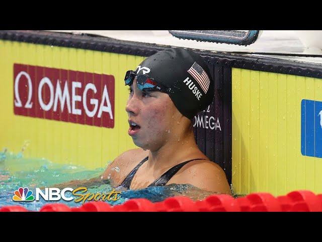 Torri Huske takes gold in 100m butterfly at World Swimming Championships | NBC Sports