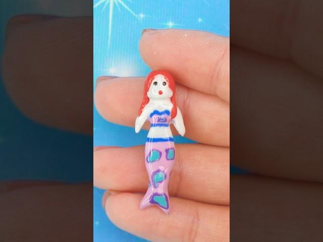 How To Make Mini Mermaid Toy For Barbie  | MINIATURE IDEAS FOR DOLLHOUSE | #Shorts