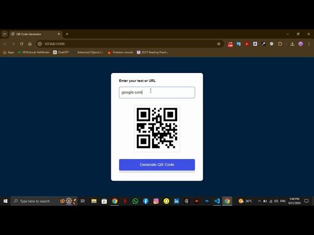 QR Code generator | CodeCrafter | video # 08