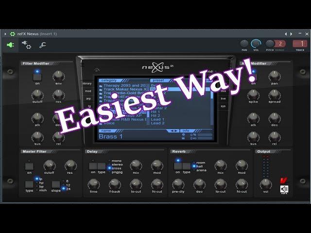How To Install Nexus Presets in FL Studio 12 (EASIEST WAY)