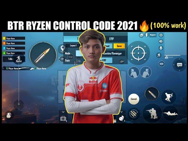 Ryzen new sensitivity and layout code  | BTR RYZEN CONTROL CODE + SENSITIVITY | Ryzen Gaming