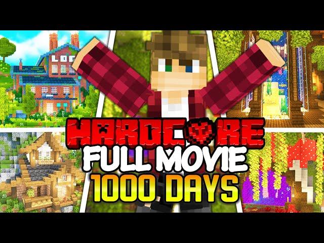 I Survived 1000 Days in HARDCORE Minecraft [FULL MOVIE]