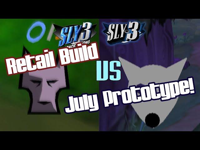 wolfy fun | Sly 3 July prototype comparison - Giant Wolf Massacre