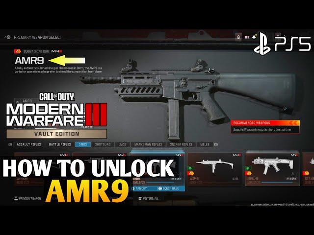 How to Get AMR9 MW3 AMR9 SMG | How to Unlock AMR9 MW3 AMR9 Submachine Gun Unlock | COD MW3 AMR9