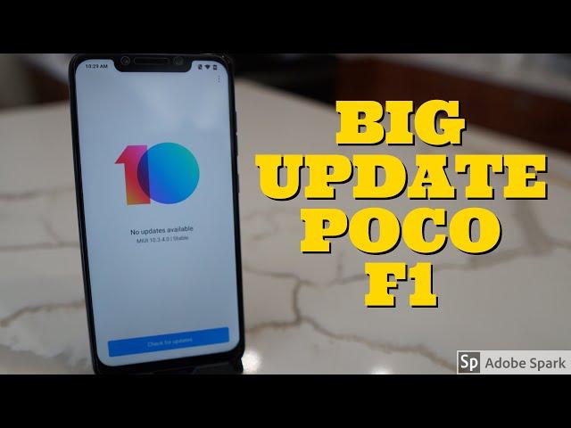 Pocophone F1 - MIUI 10.3.4.0 Stable Update
