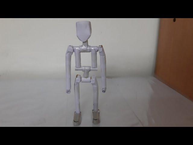 How to make a simple action figure out of paper (articulated)