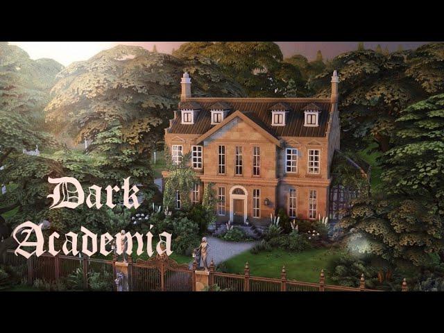 Dark Academia Manor  || The Sims 4 || Speedbuild with Ambience