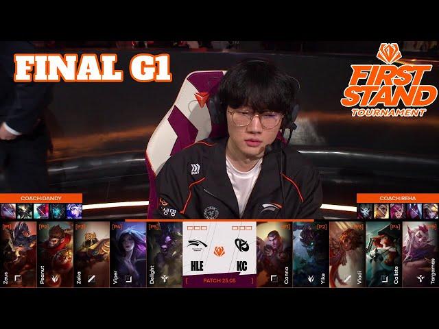 HLE vs KC - Game 1 | Grand Final First Stand 2025 Playoffs | Hanwha Life vs Karmine Corp G1 full