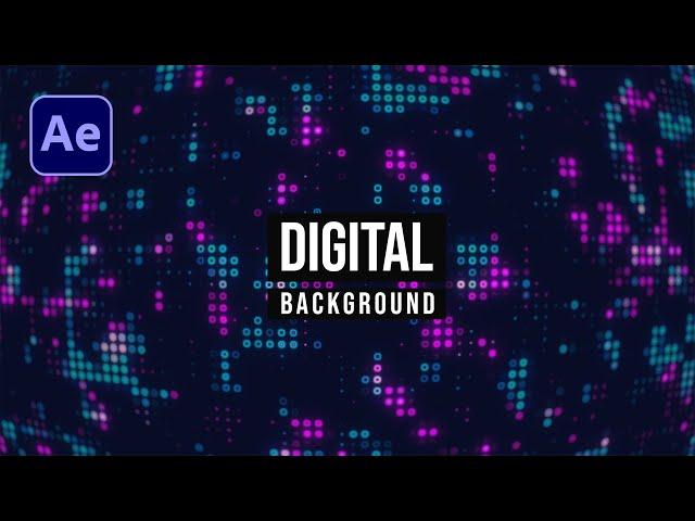 Digital Background Animation in After Effects | After Effects Tutorial