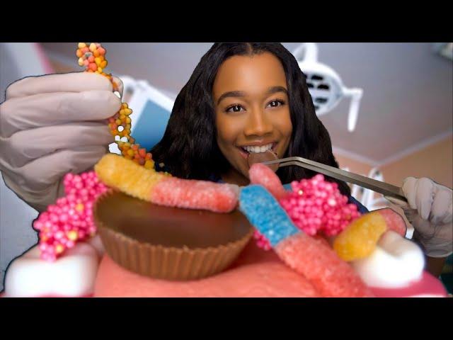 ASMR Dentist Cleans Your Teeth & Eats The Candy Out Of It ASMR Dentist Role-play