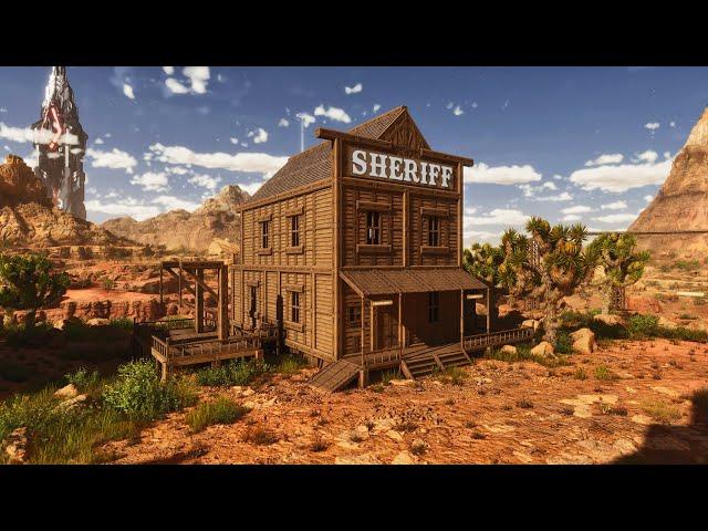 Let's Build a Sheriff & Jailhouse in ARK: Survival Ascended!