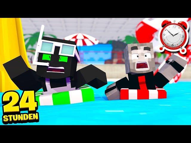 24 STUNDEN EINGESPERRT im SCHWIMMBAD?! - Minecraft [Deutsch/HD]