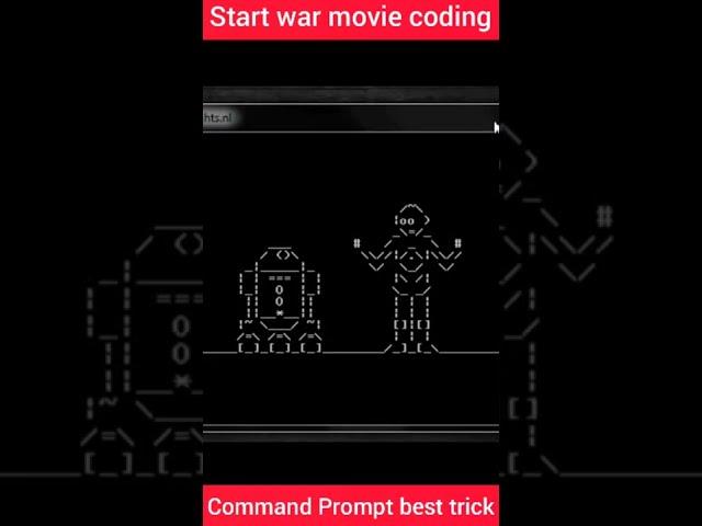 start war movie in CMD |command Prompt best trick| #tech #tricks #shorts